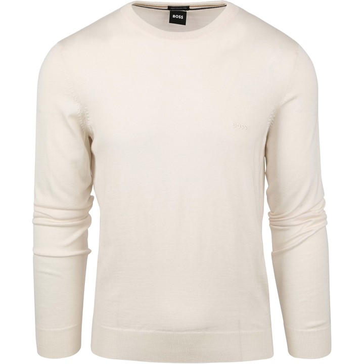 Hugo Men's White Logo Embroidered Sweatshirt 2XL