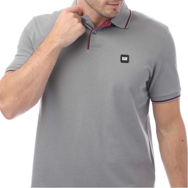 Grey - Weekend Offender - Spello Piped Polo Shirt