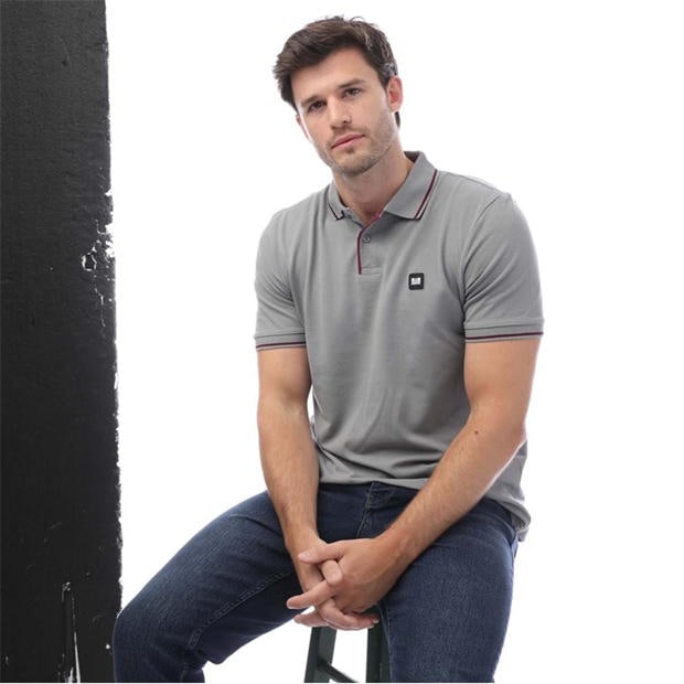 Grey - Weekend Offender - Spello Piped Polo Shirt