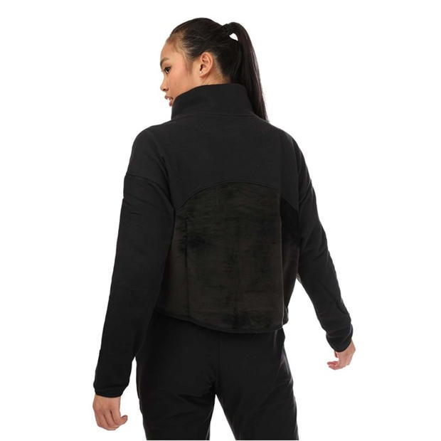 Black - Under Armour - Journey Fleece Mock Neck Top