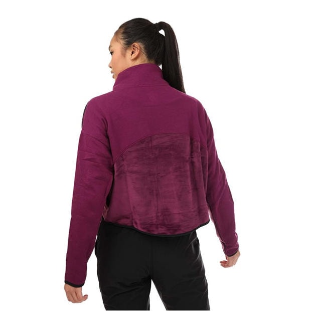 Purple - Under Armour - Journey Fleece Mock Neck Top