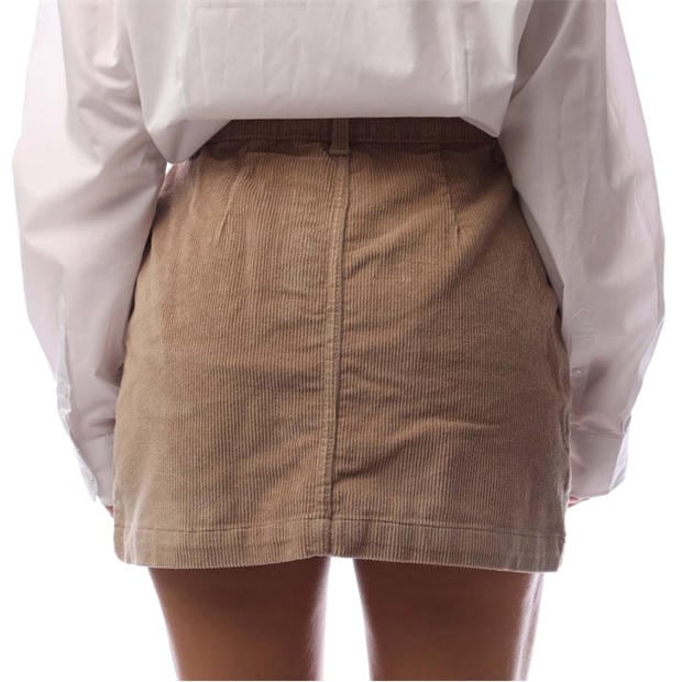 Beige - Only - Amazing Corduroy Short Skirt