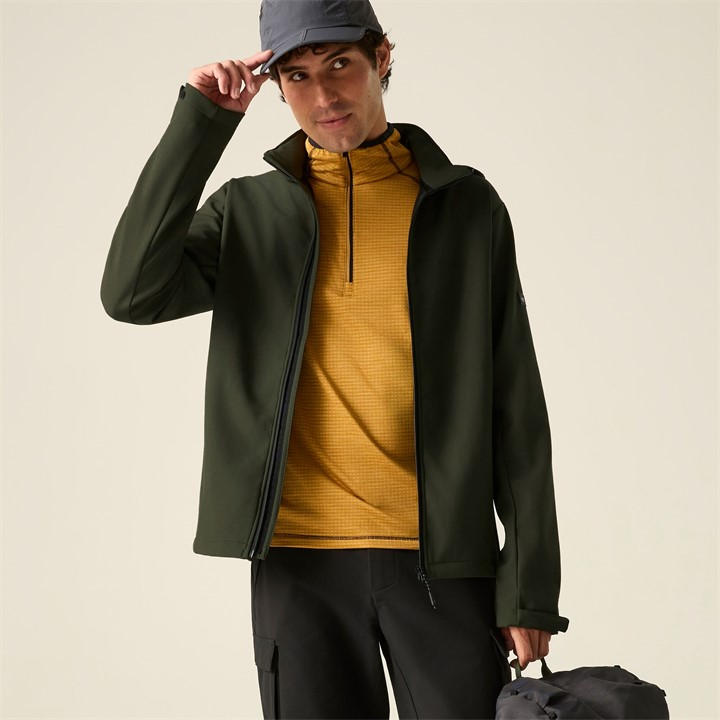 Regatta Men's Denvo Softshell Jacket - Dark Khaki - XXL - Image 5