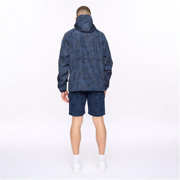 Blue - Crosshatch - Janscore Allover Print Jacket