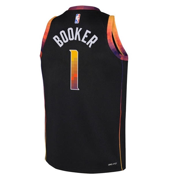 Black - Nike - Phoenix Suns Devin Booker #1 Jersey