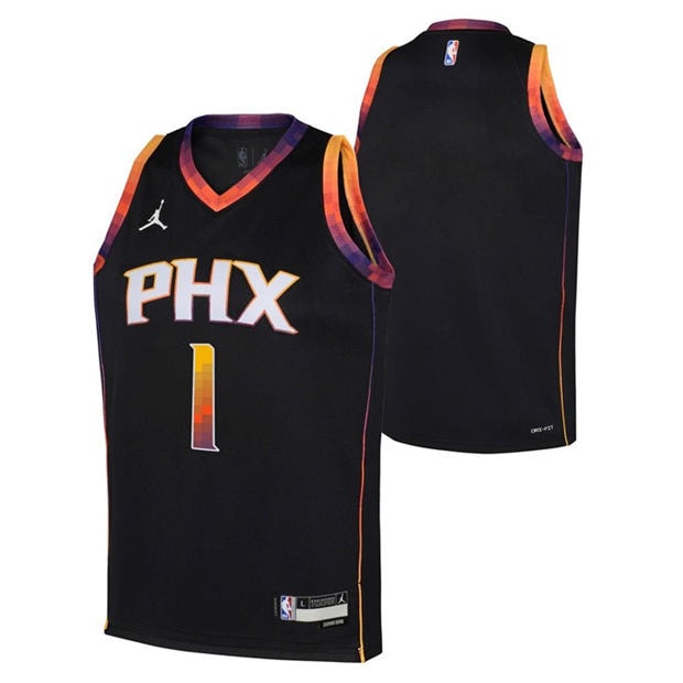 Black - Nike - Phoenix Suns Devin Booker #1 Jersey