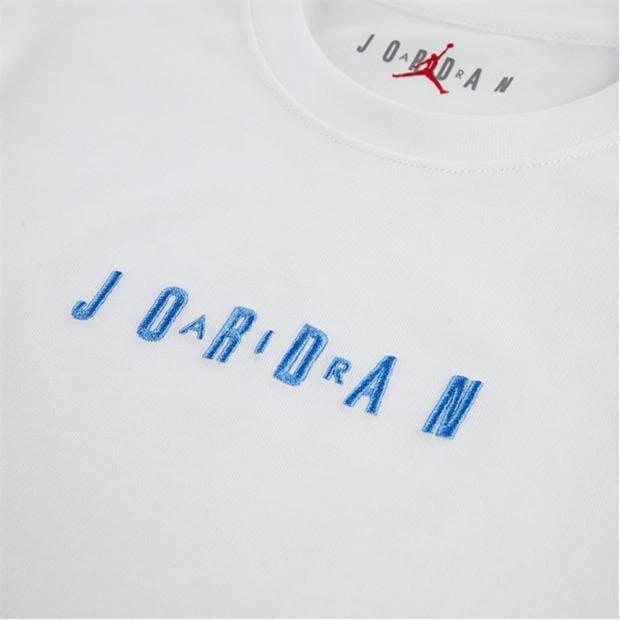 White/Blue - Air Jordan - Kids' Clothing T-Shirt