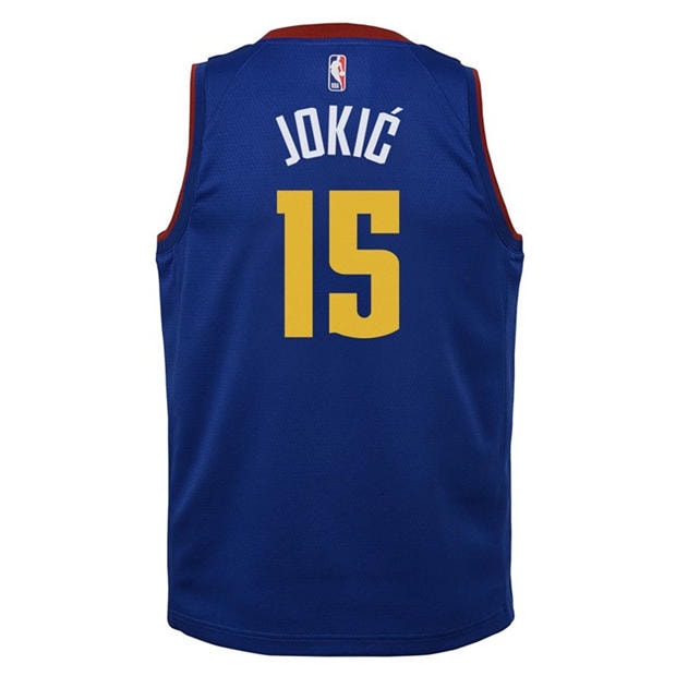 Blue - Nike - Denver Nuggets Nikola Jokic #15 jersey