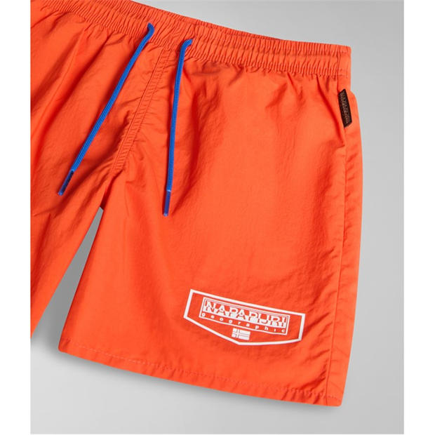 Red A63 - Napapijri - Unisex Kids' Quick Drying Swim Shorts