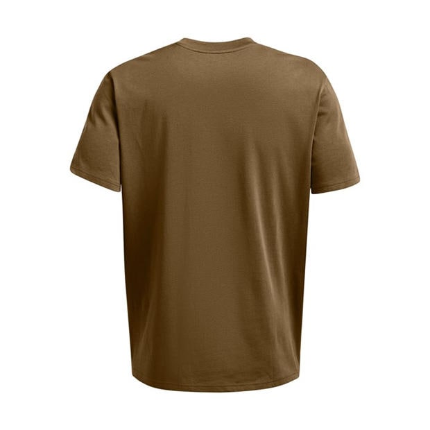 Brown - Under Armour - Heavyweight Left Chest Patch Short Sleeve T-Shirt