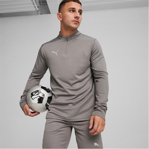 Сиво - Puma - TeamFINAL Training 1/4 Zip Top