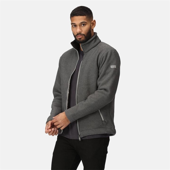 Regatta Men's Storm Grey (Black) Garrian Ii Full Zip Fleece in Size L, Sports Direct