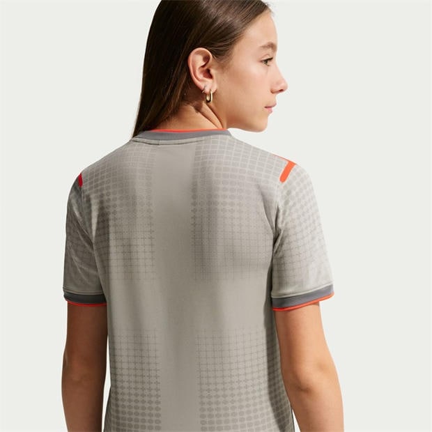 Grey/Red - Nike - Kids England x Palace 2026 Pre-Match Short Sleeve Jersey