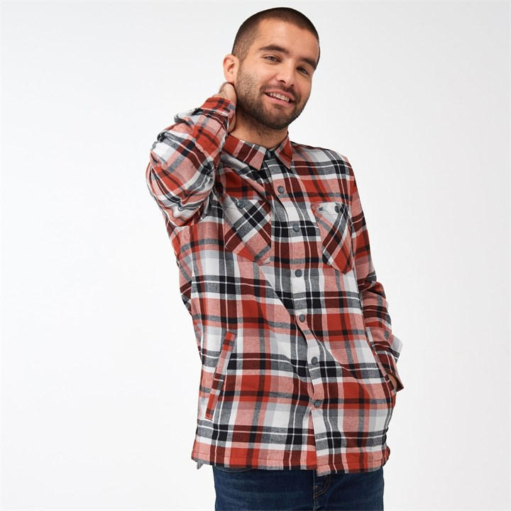 Regatta Men's Burnt Henna Check(Storm Grey) Thamos Checked Shirt in Size 2XL, Sports Direct