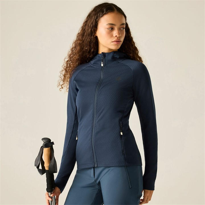 Dare 2B Women's Blue Ventura Hooded Fleece in Size 8, Sports Direct