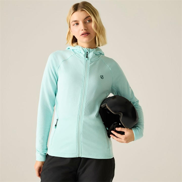 Dare 2B Women's Blue Ventura Hooded Stretch Midlayer Size: 14 - Image 3