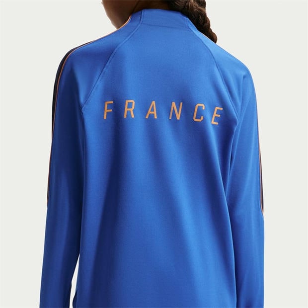 Blue/Orange - Nike - Kids' France International Licensed Drill Top