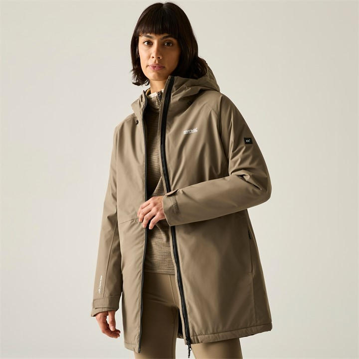 Regatta Women's Brown Mabrie Waterproof Jacket in Size 12, Sports Direct