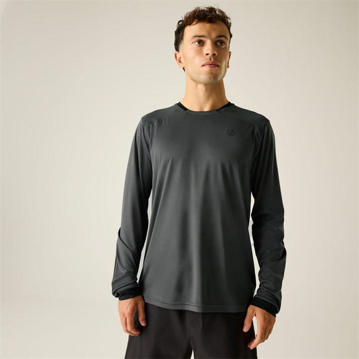 Dare 2B Men's Grey Trackstand Cycling L/S Jersey in Size XL, Sports Direct