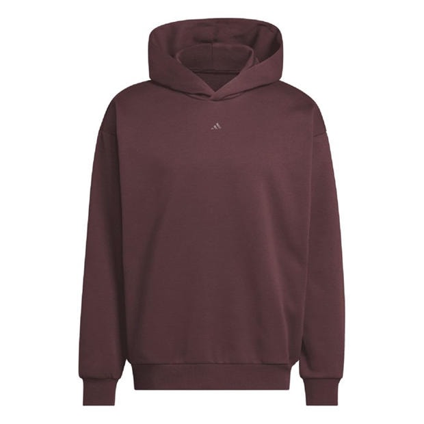 Red - adidas - Basketball Fleece Hoodie (Gender Neutral)