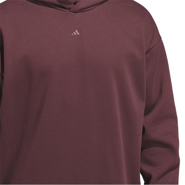 Red - adidas - Basketball Fleece Hoodie (Gender Neutral)