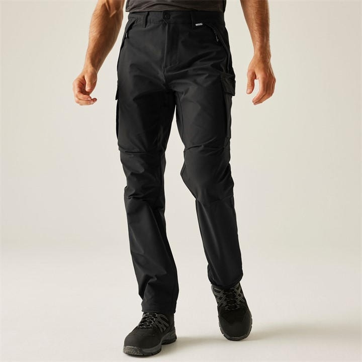 Regatta Men's Black Questra Cargo Walking Trousers in Size 30, Sports Direct