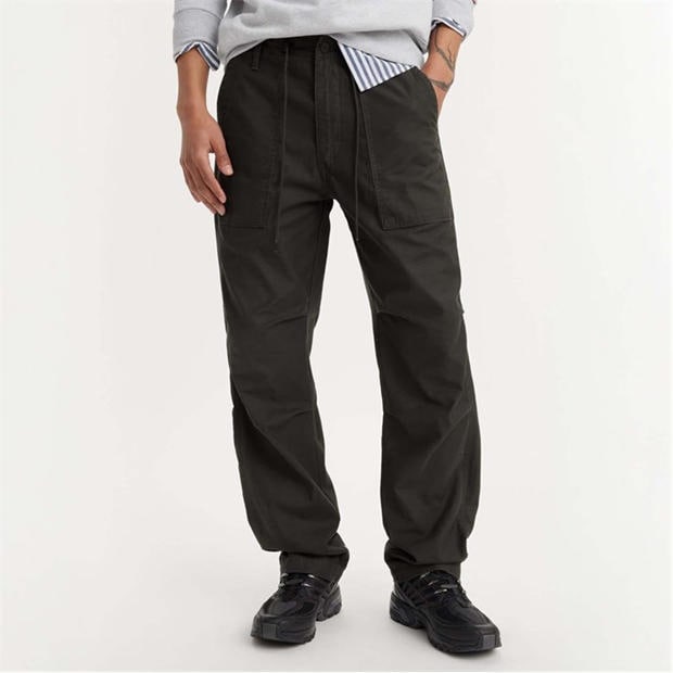 Black - Levis - Loose Straight Surplus Pants