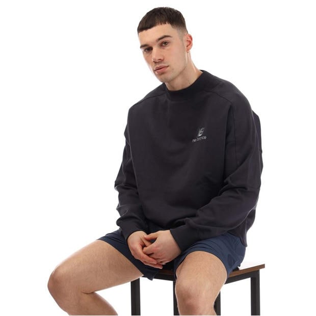 Navy - New Balance - Archive French Terry Crewneck Sweatshirt