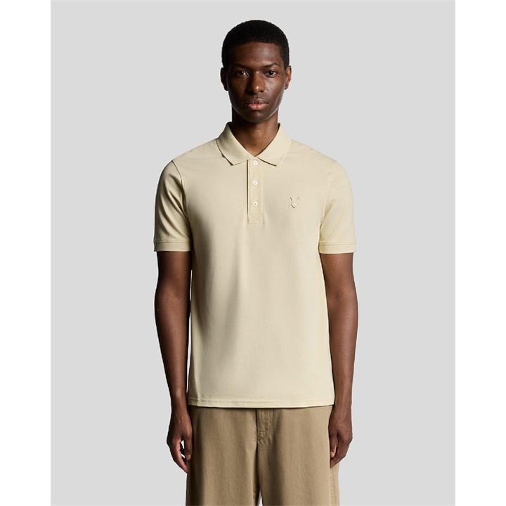 Lyle And Scott Men's Beige Superfine Polo Shirt