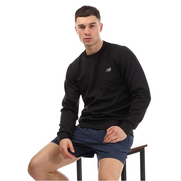 Black - New Balance - Tech Knit Crewneck Sweatshirt