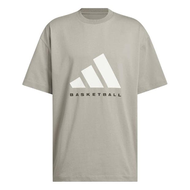 Beige - adidas - Basketball T-Shirt (Gender Neutral)