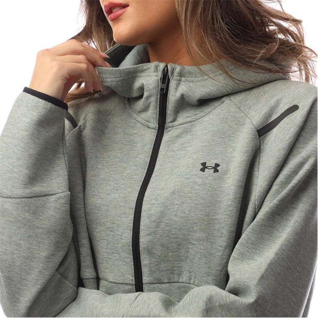 Зелено - Under Armour - Unstoppable Fleece Full-Zip Hoodie