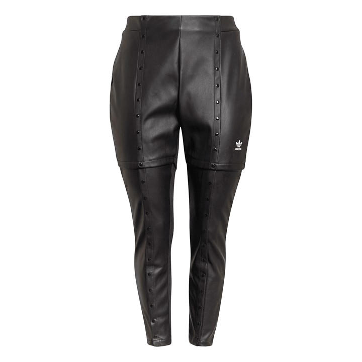 Adidas Originals Women's Black Leather Trousers in Size 20, Sports Direct