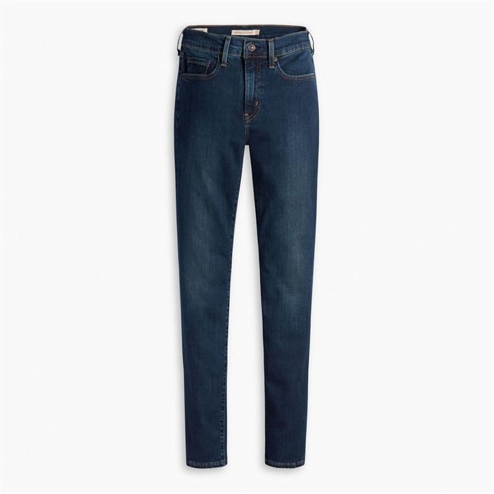 Levis Women's Blue 724 High Rise Straight-Fit Jeans in Size 28XS, Sports Direct