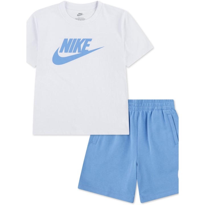 Nike Boys Blue Club Short Set  in Size 5 - 6 Years, Sports Direct