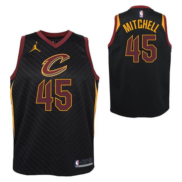 Black - Nike - Cleveland Cavaliers Mitchell #45 Jersey