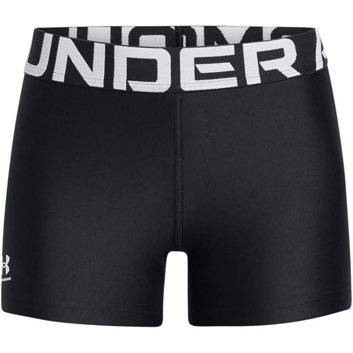 Under Armour Girls Black Heatgear Shorty  in Size 11 - 12 Years, Sports Direct