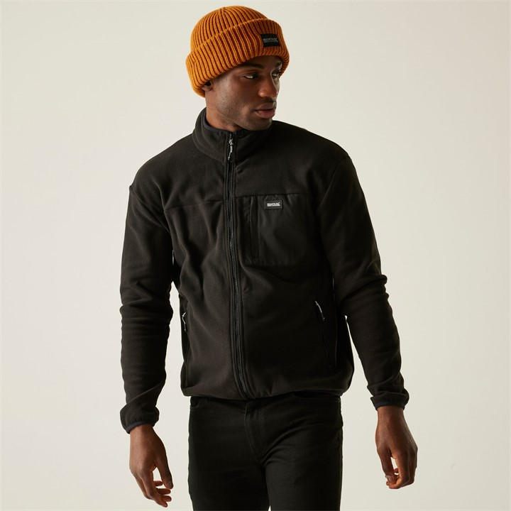 Regatta Men's Black Frankie Full Zip Fleece