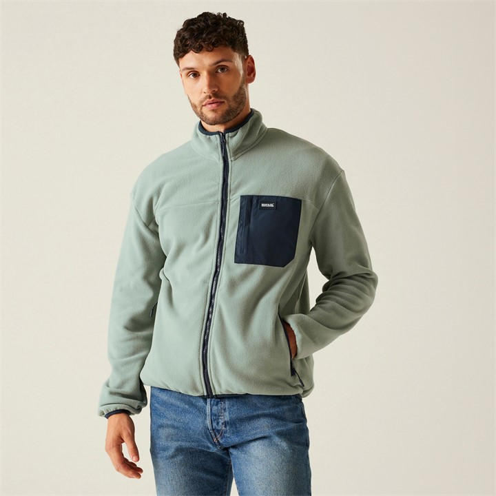 Regatta Men's Glacier/Navy Frankie Fleece Medium