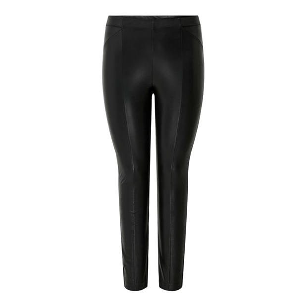 Black - Only - Women's Leather Trouser