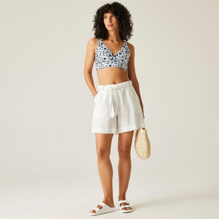 Regatta Women's Navy/White Large Floral Paloma Bikini Top in Size 14, Sports Direct