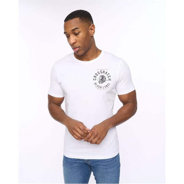 Multi colour - Crosshatch - 5 Pack of College Theme Print T-Shirts
