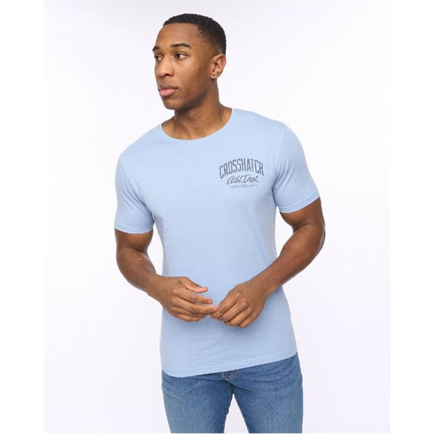 Multi colour - Crosshatch - 5 Pack of College Theme Print T-Shirts