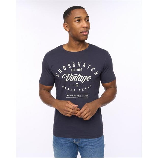 Multi colour - Crosshatch - 5 Pack of College Theme Print T-Shirts