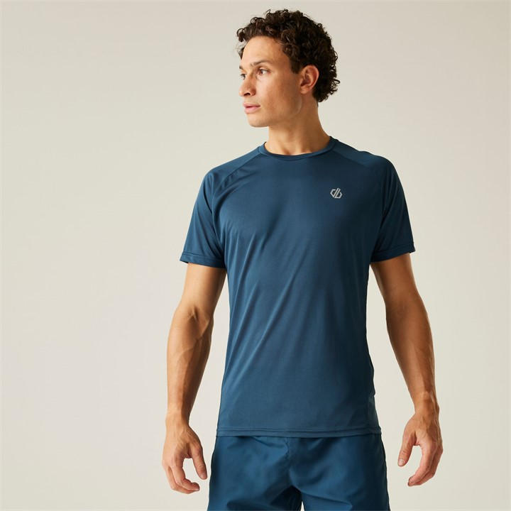 Dare 2B Men's Blue Accelerate Quick-Drying T-Shirt, Sports Direct