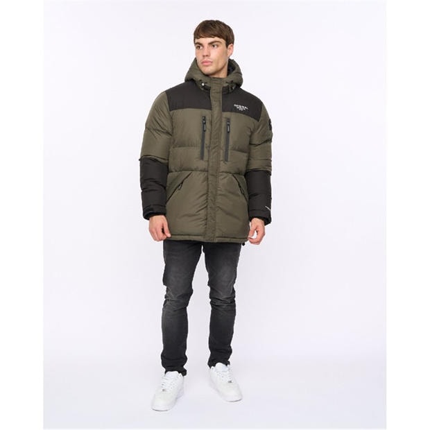 Зелено - Crosshatch - Squadage Panel Jacket