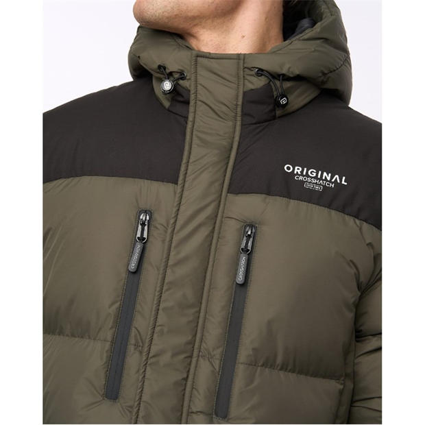 Зелено - Crosshatch - Squadage Panel Jacket