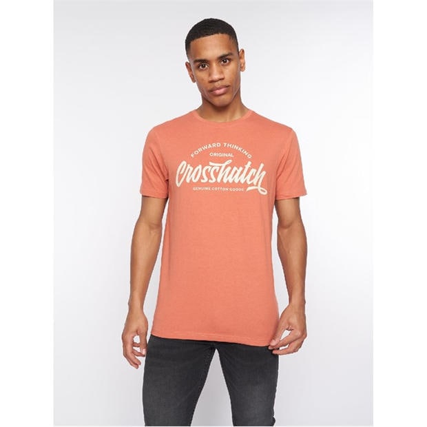 Multi colour - Crosshatch - 5 Pack of Brandax Print T-Shirts