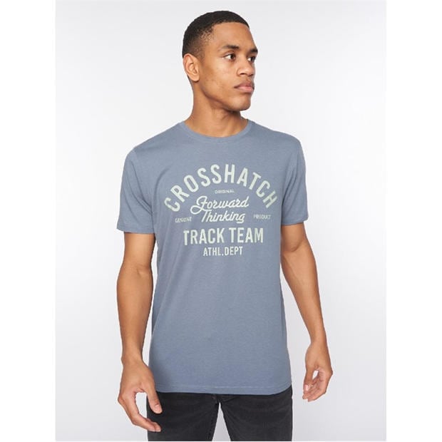 Multi colour - Crosshatch - 5 Pack of Brandax Print T-Shirts