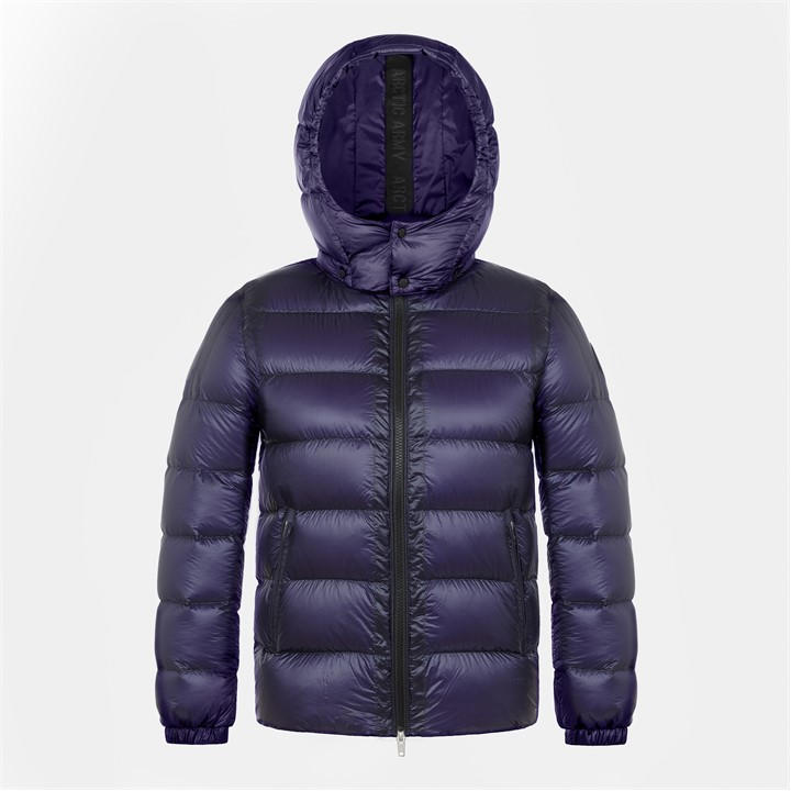 Arctic Army  Kids Blue Kids' Faux Fur Hood Long Sleeve Long Puffer Jacket in Size 13 - 14 Years, Sports Direct